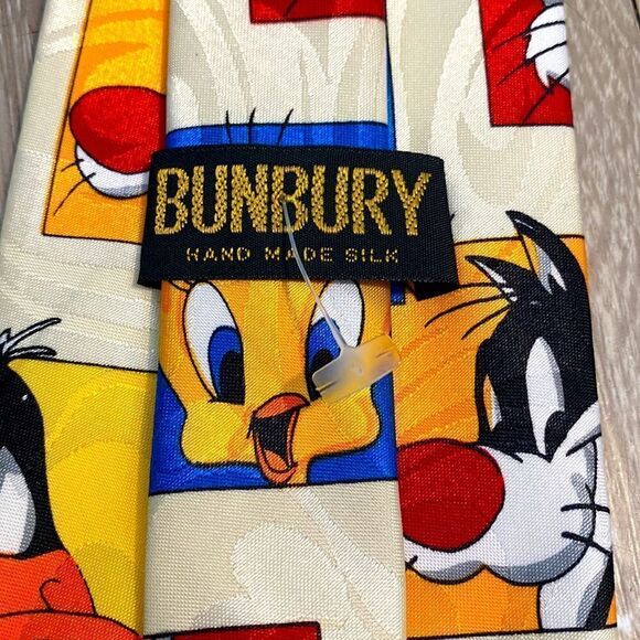 Looney tunes Mens neckties vintage Space Jam More design Bunbury handmade silk - Picture 6 of 8